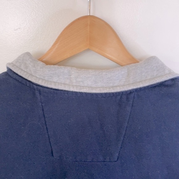 NAUTICA | NAUTICA MEN’S BLUE & GRAY SIZE MEDIUM COLLARED SWEATSHIRT - Picture 6 of 8
